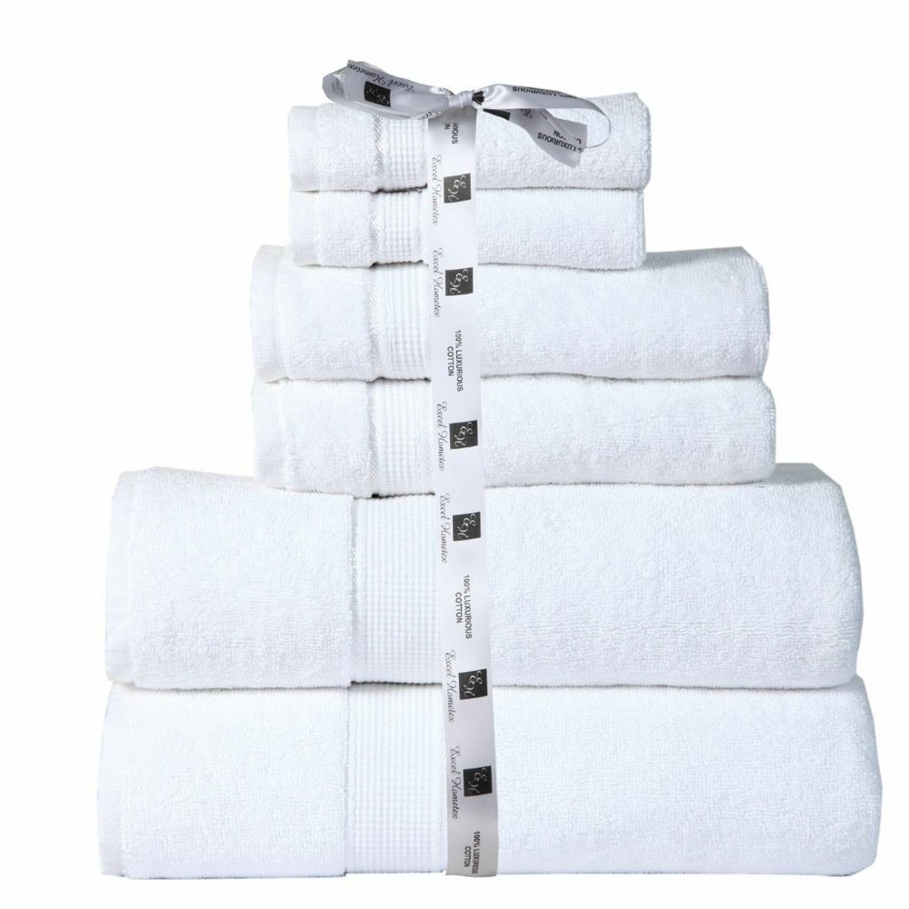 100% Cotton Bath Towels 600 GSM 6PC